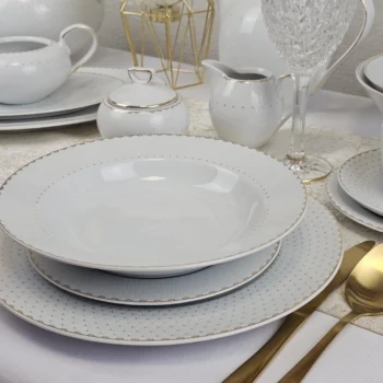 Serwis obiadowy na 12 osób 44 el. Chodzież - Yvonne Bella H137 (1)