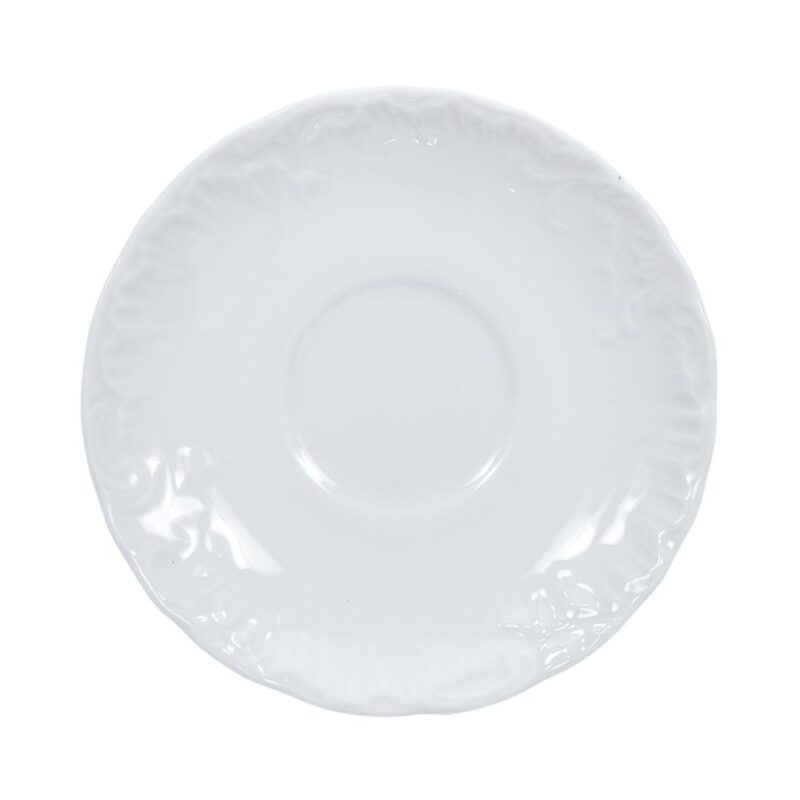 spodek 15,7 cm z białej porcelany Ćmielów Rococo Maria Biała 0001